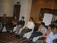 Zuellig Pharma Executives connected by the web of learning and friendships made.